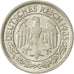 Coin, GERMANY, WEIMAR REPUBLIC, 50 Reichspfennig, 1935, Berlin, AU(50-53)