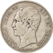 Belgium, Leopold I, 5 Francs/5 Frank, 1851, Brussels, Silver, KM:17