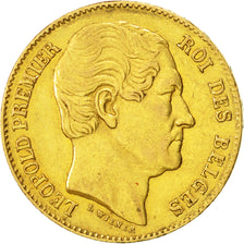 Belgio, Leopold I, 20 Francs, 20 Frank, 1865, BB, Oro, KM:23