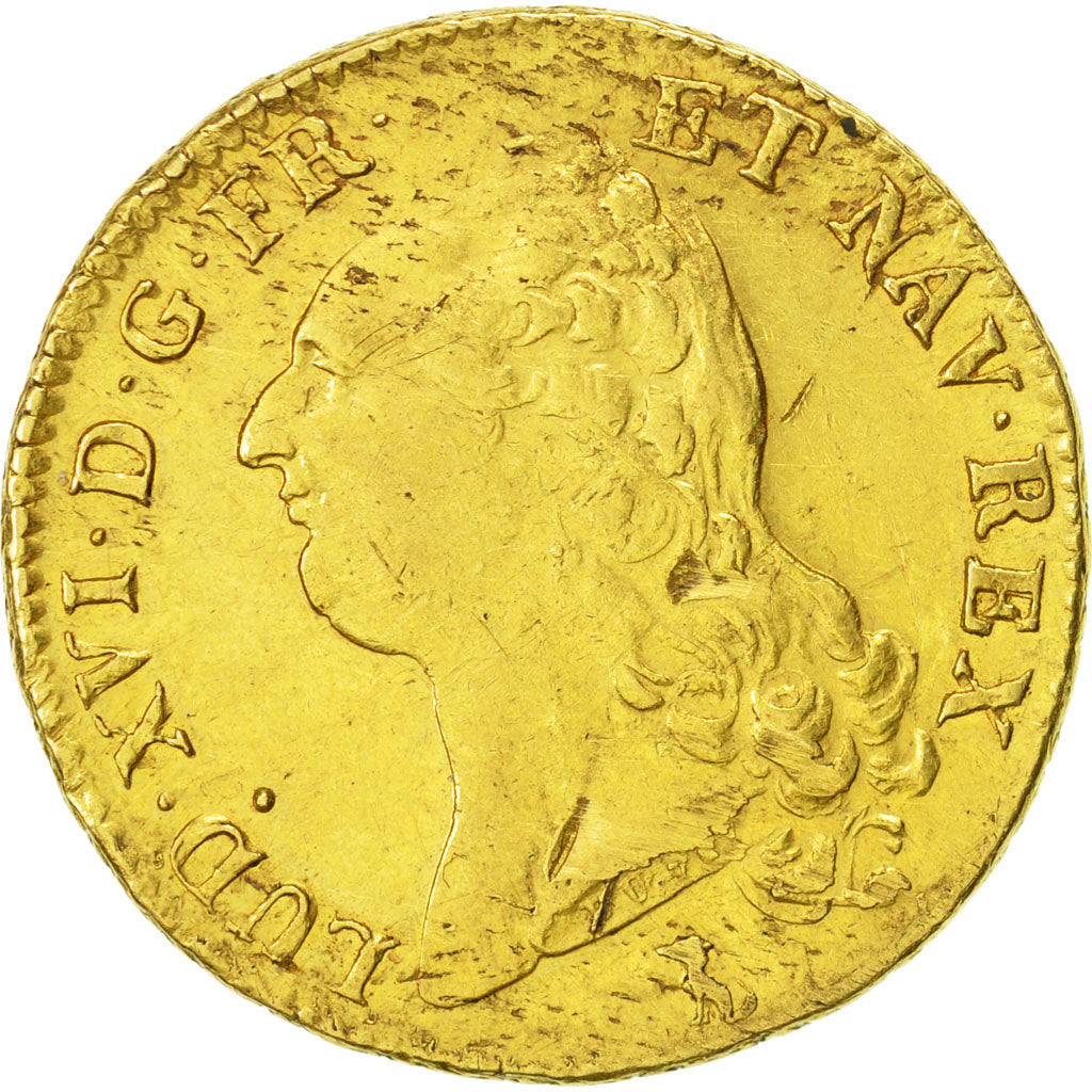 Münze, Frankreich, Louis XVI, Double louis d'or à la tête nue, 2 Louis D'or