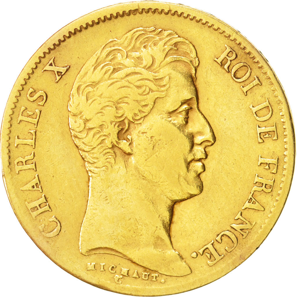France, Charles X, 40 Francs, 1830, Paris, Gold, KM:721.1