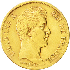 France, Charles X, 40 Francs, 1830, Paris, Gold, KM:721.1