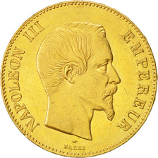 Coin, France, Napoleon III, Napoléon III, 100 Francs, 1857, Paris, AU(50-53)