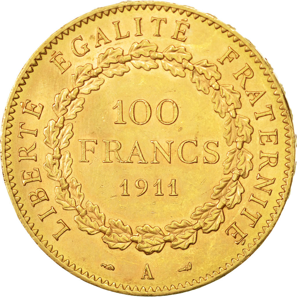 Frankreich, 100 Francs, 1911, Paris, SS+, Gold, KM:858, Gadoury:1137a