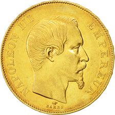 Moneta, Francia, Napoleon III, Napoléon III, 50 Francs, 1856, Paris, BB+, Oro