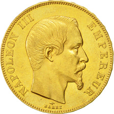 Coin, France, Napoleon III, Napoléon III, 50 Francs, 1859, Paris, AU(50-53)