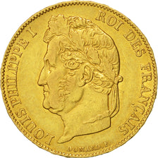 Coin, France, Louis-Philippe, 20 Francs, 1848, Paris, AU(50-53), Gold, KM:750.1