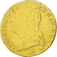 France, Louis XVI, Louis d'or à la tête nue, 1787, Paris, TB+, Or, Gadoury 361