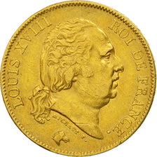 Coin, France, Louis XVIII, Louis XVIII, 40 Francs, 1817, Paris, EF(40-45), Gold