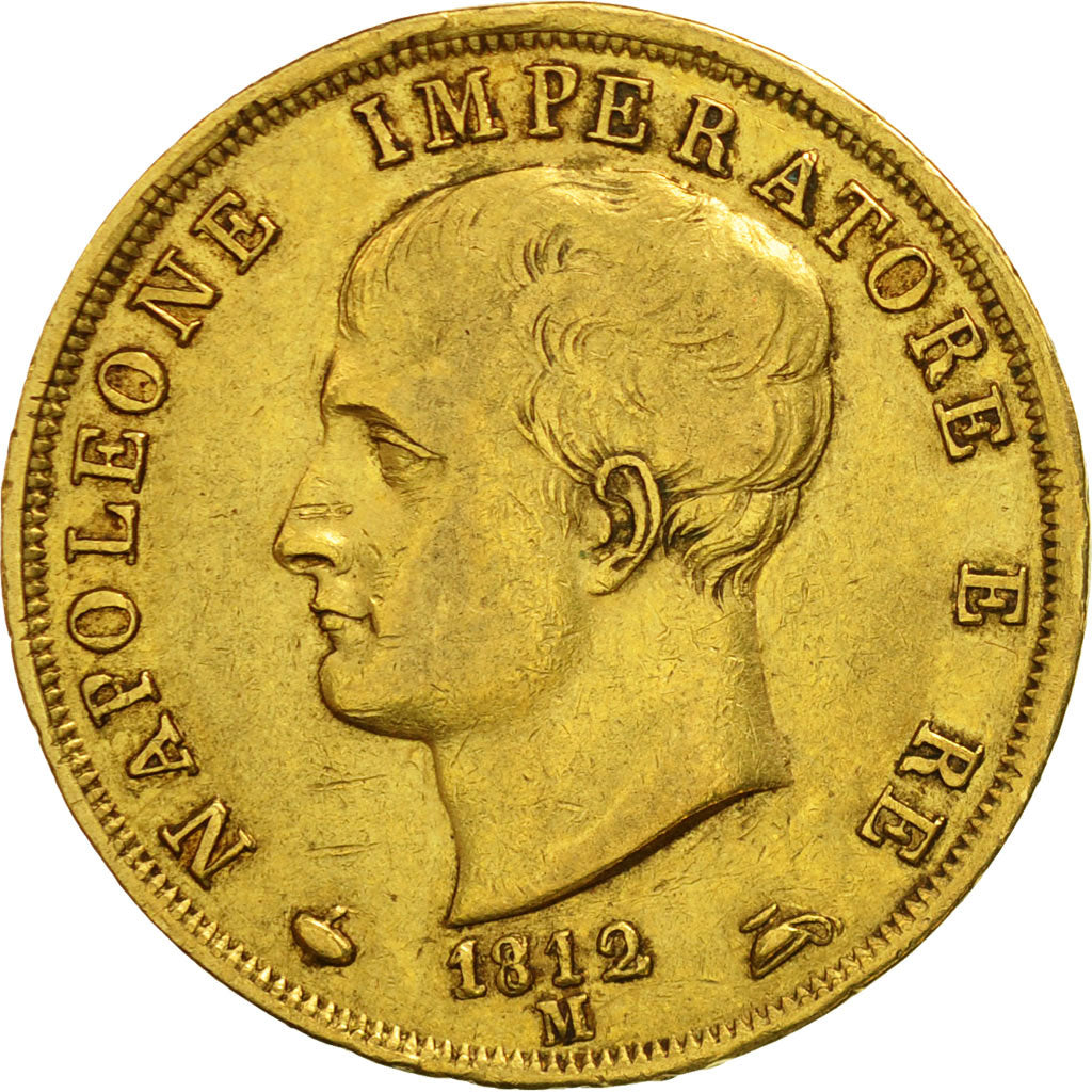 Coin, ITALIAN STATES, KINGDOM OF NAPOLEON, Napoleon I, 40 Lire, 1812, Milan