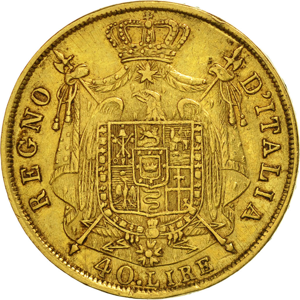 Coin, ITALIAN STATES, KINGDOM OF NAPOLEON, Napoleon I, 40 Lire, 1812, Milan
