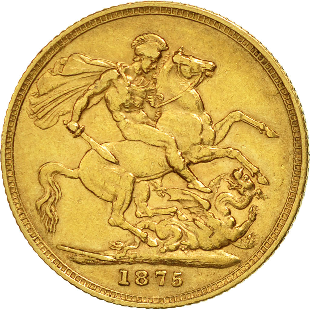 Australia, Victoria, Sovereign, 1875, Sydney, MB+, Oro, KM:7