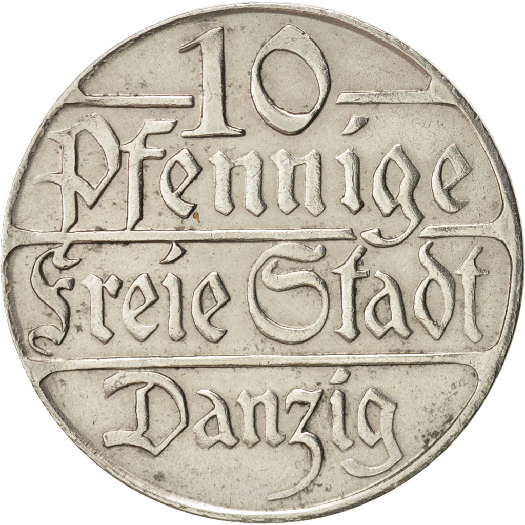 DANZIG, 10 Pfennig, 1923, KM:143