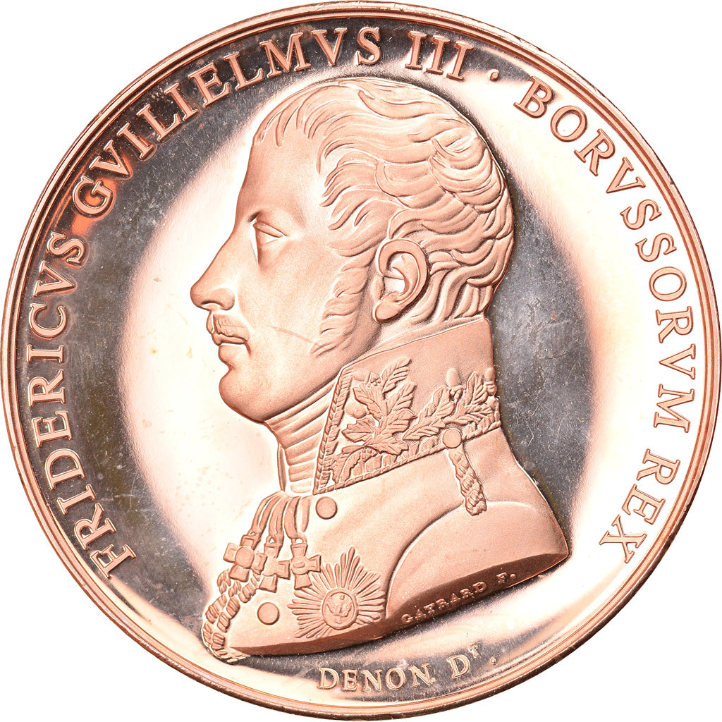 France, Medal, Bataille de Waterloo, Frédéric Guillaume III, History