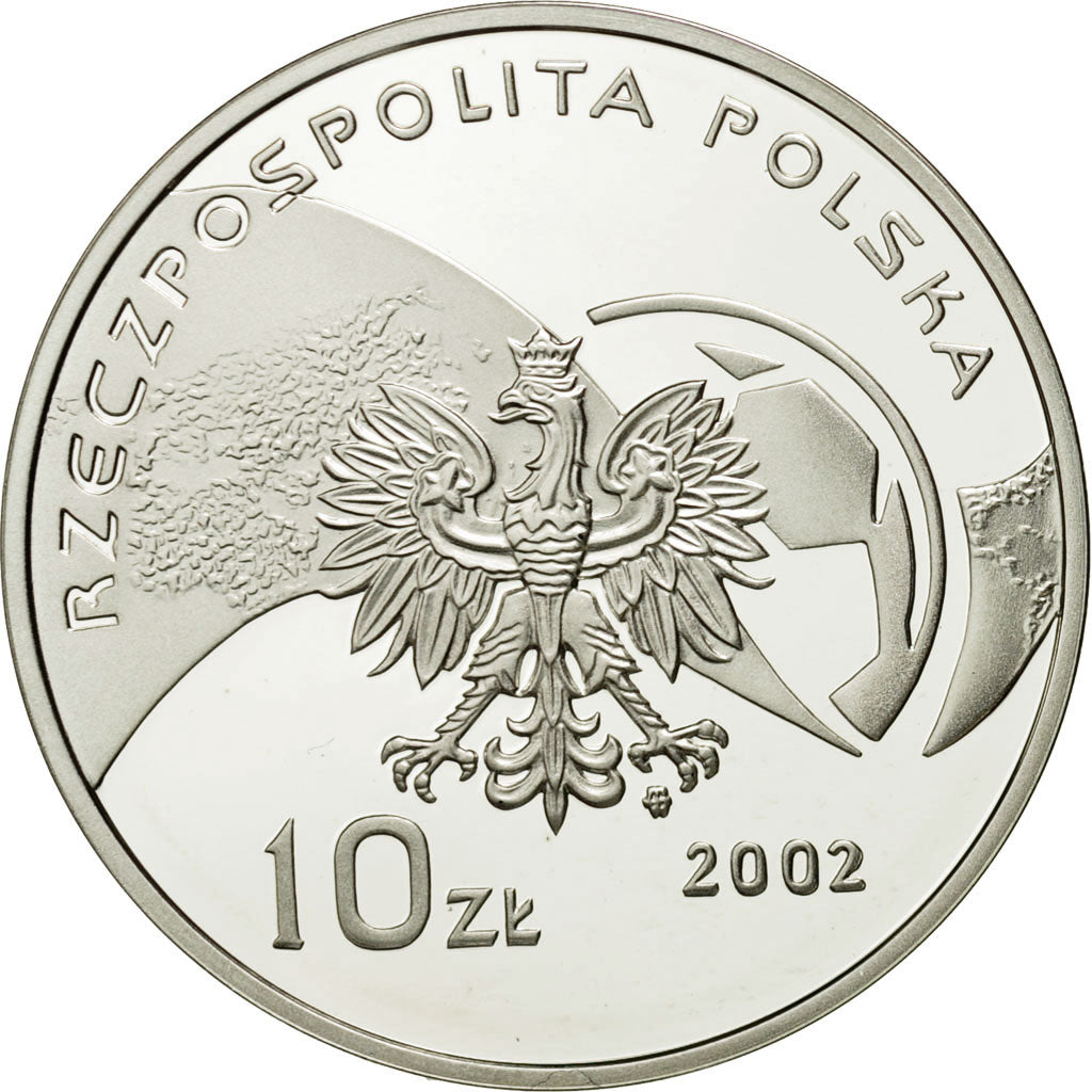 Coin, Poland, 10 Zlotych, 2002, Warsaw, MS(65-70), Silver, KM:434