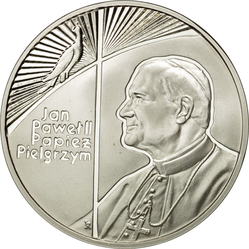 Poland, 10 Zlotych, 1999, MS(65-70), Silver, KM:360
