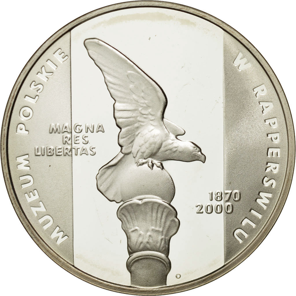 Coin, Poland, 10 Zlotych, 2000, MS(65-70), Silver, KM:403