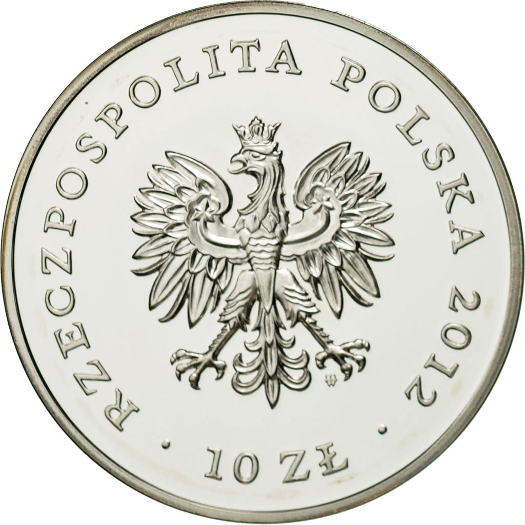Coin, Poland, 10 Zlotych, 2012, Warsaw, MS(65-70), Silver, KM:822
