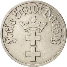 DANZICA, 1/2 Gulden, 1932, BB, Nichel, KM:153