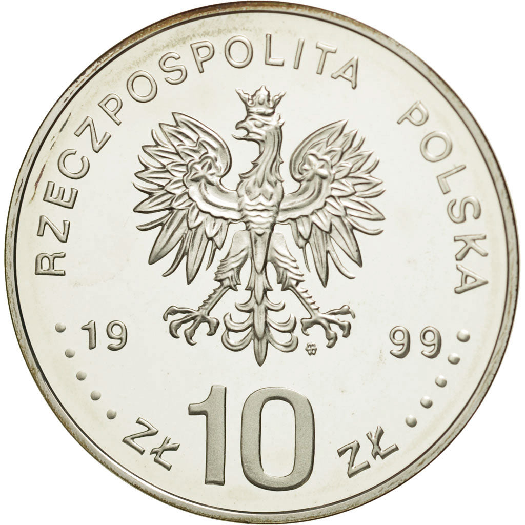 Münze, Polen, 10 Zlotych, 1999, STGL, Silber, KM:362