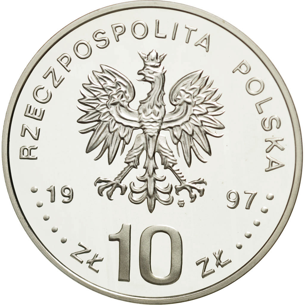 Münze, Polen, 10 Zlotych, 1997, STGL, Silber, KM:334