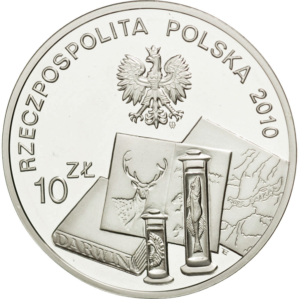 Coin, Poland, 10 Zlotych, 2010, Warsaw, MS(65-70), Silver, KM:758