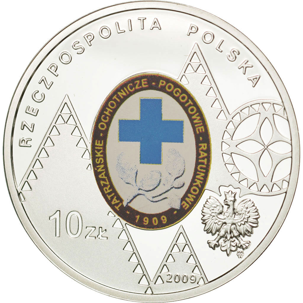 Coin, Poland, 10 Zlotych, 2009, Warsaw, MS(65-70), Silver, KM:698