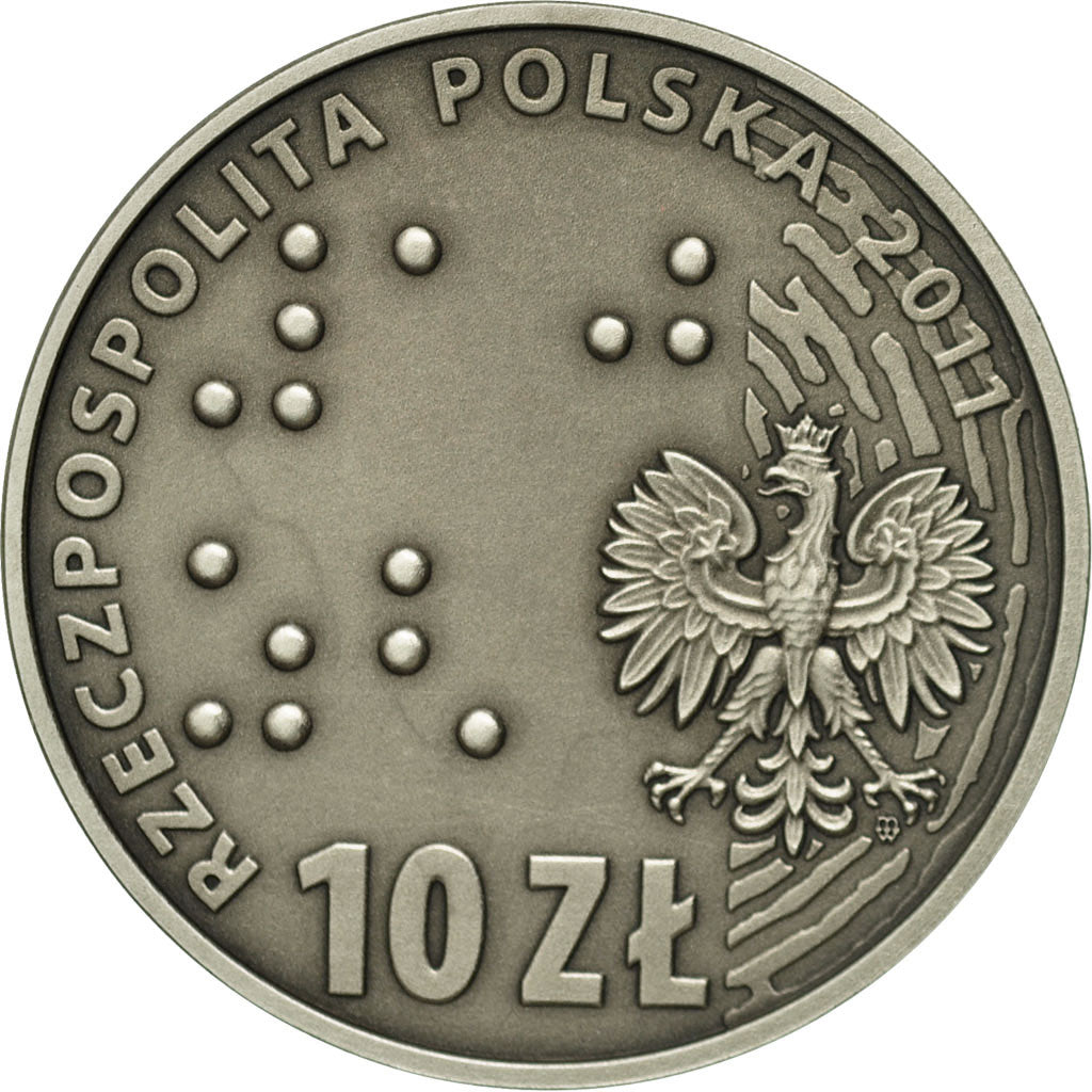 Coin, Poland, 10 Zlotych, 2011, Warsaw, MS(65-70), Silver, KM:796