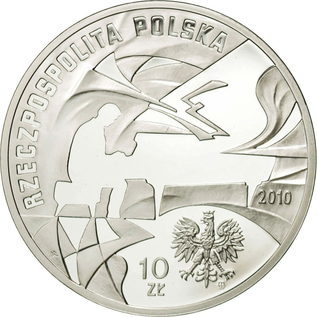 Moneda, Polonia, 10 Zlotych, 2010, Warsaw, FDC, Plata, KM:807