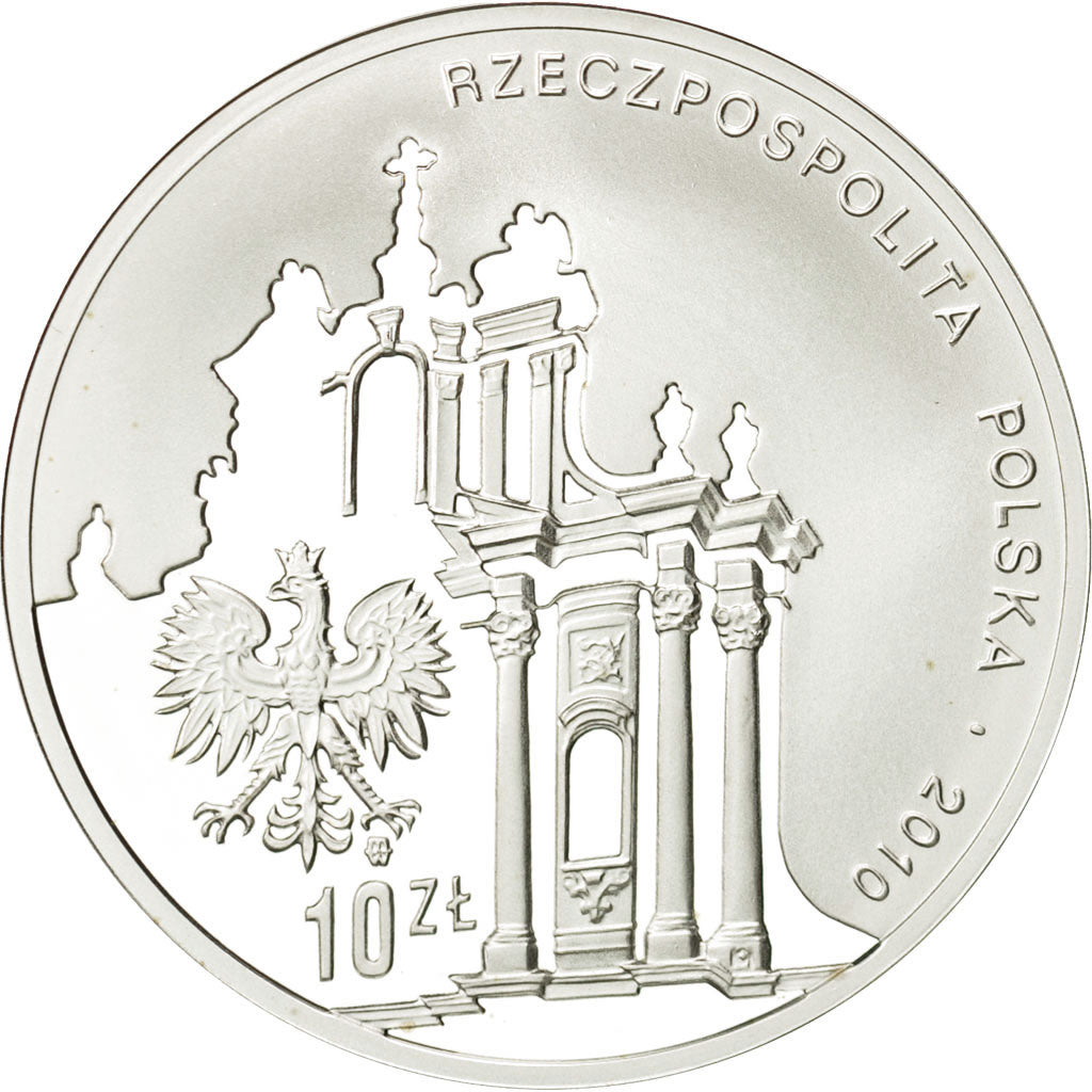 Coin, Poland, 10 Zlotych, 2010, Warsaw, MS(65-70), Silver, KM:731