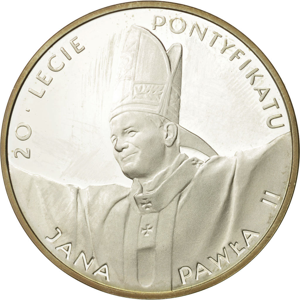Poland, 10 Zlotych, 1998, MS(63), Silver, KM:345