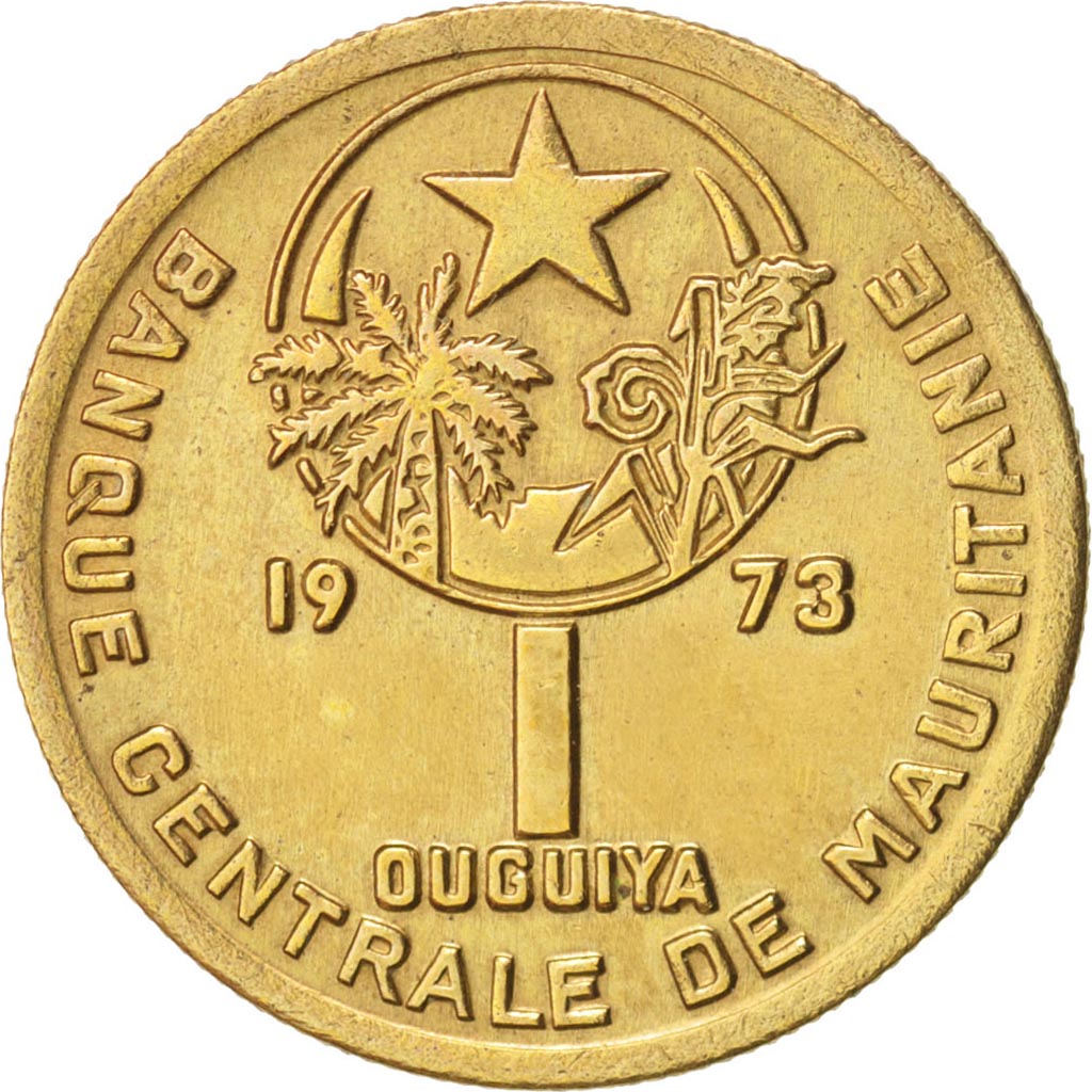 Mauretanien, Ouguiya, 1973, Key Date, KM:2
