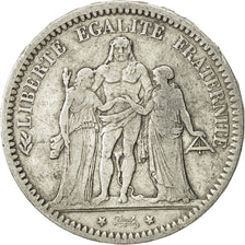Munten, Frankrijk, Hercule, 5 Francs, 1870, Paris, FR+, Zilver, KM:820.1