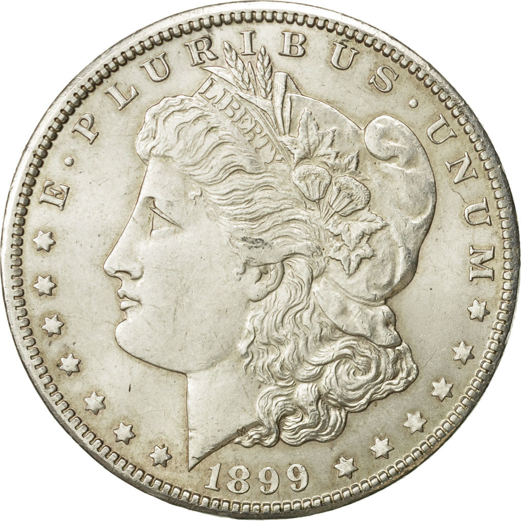 United States, Morgan Dollar, 1899, U.S. Mint, New Orleans, AU(55-58), KM 110