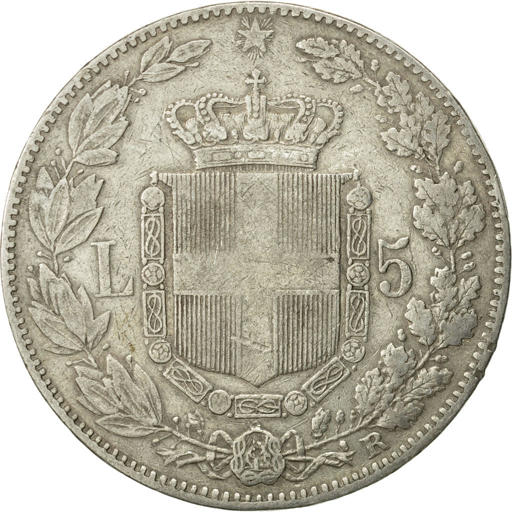 Monnaie, Italie, Umberto I, 5 Lire, 1879, Rome, TTB, Argent, KM:20