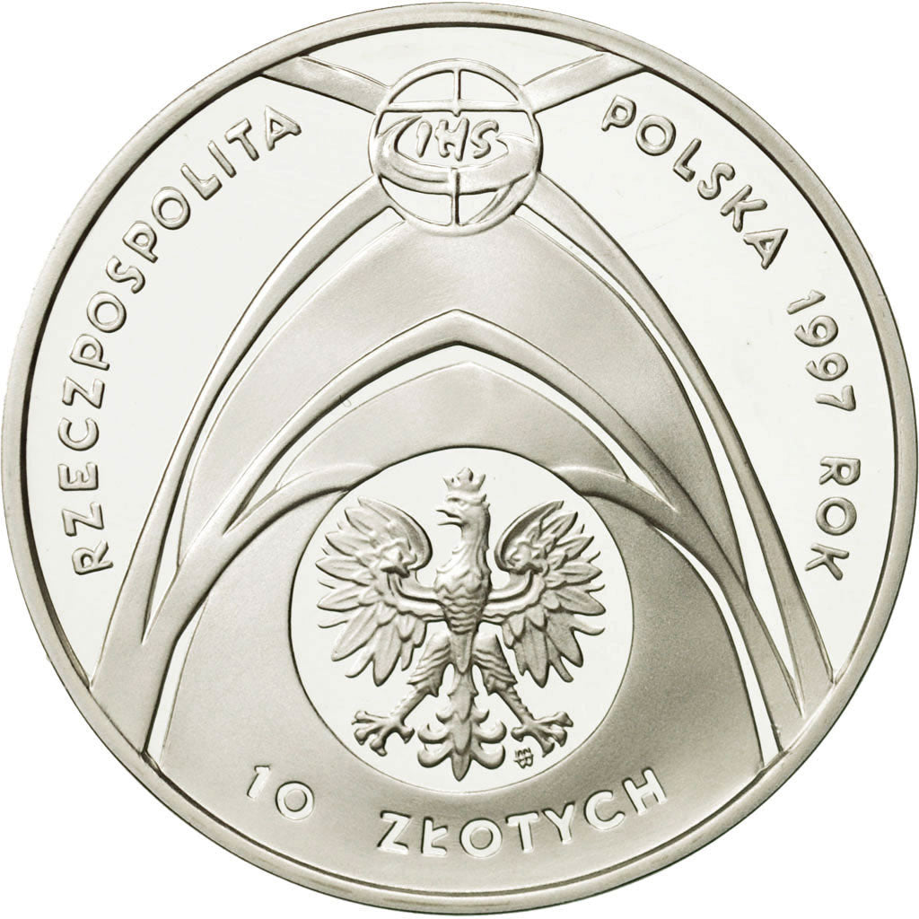 Munten, Polen, 10 Zlotych, 1997, FDC, Zilver, KM:322