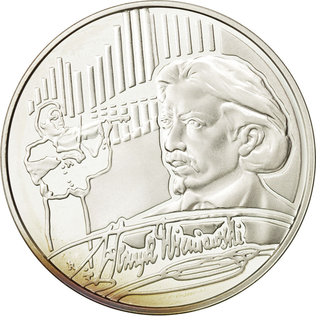 Coin, Poland, 10 Zlotych, 2001, Warsaw, MS(65-70), Silver, KM:459