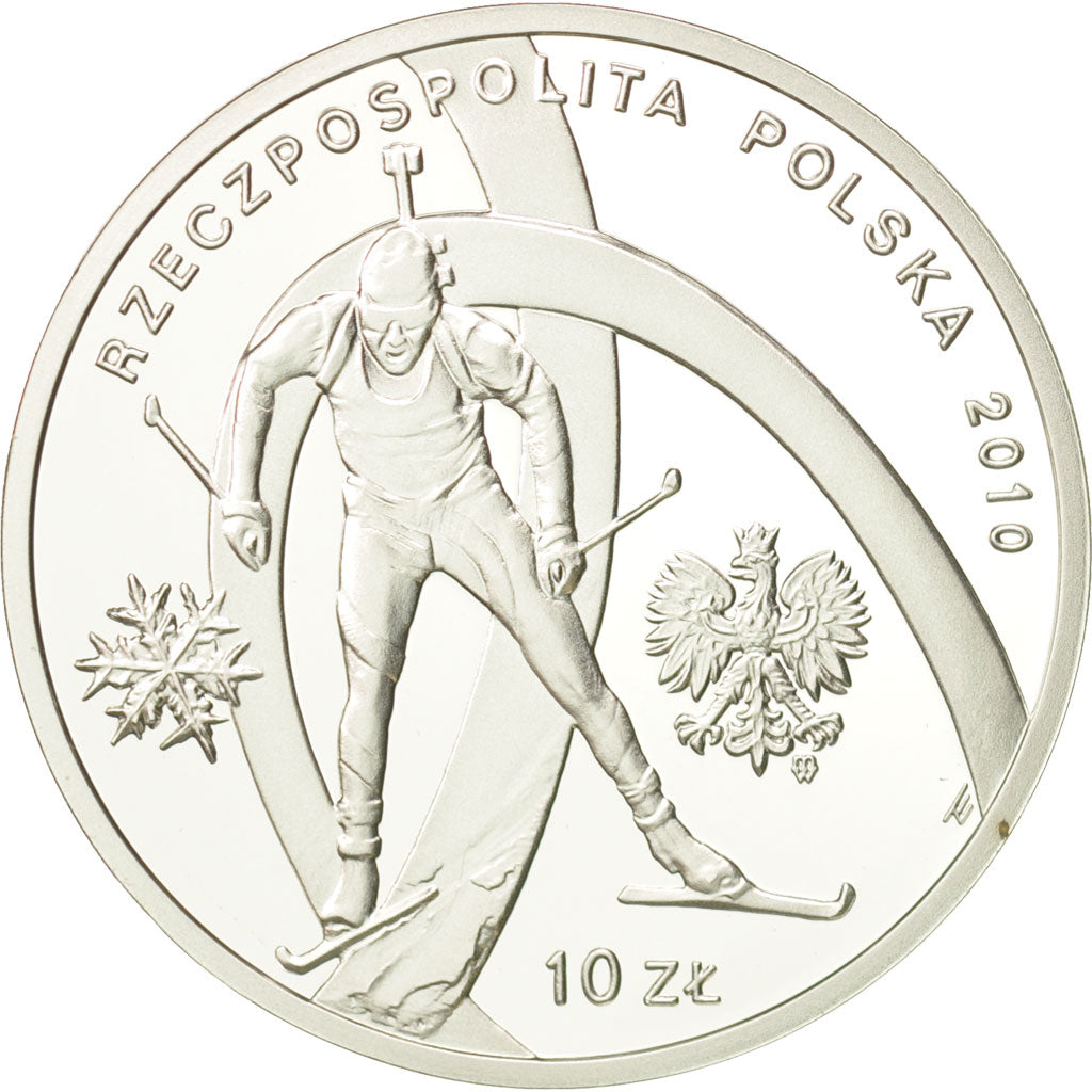 Coin, Poland, 10 Zlotych, 2010, Warsaw, MS(65-70), Silver, KM:716