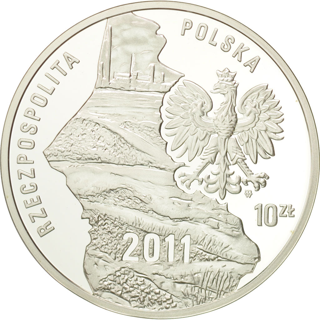 Coin, Poland, 10 Zlotych, 2011, Warsaw, MS(65-70), Silver, KM:793