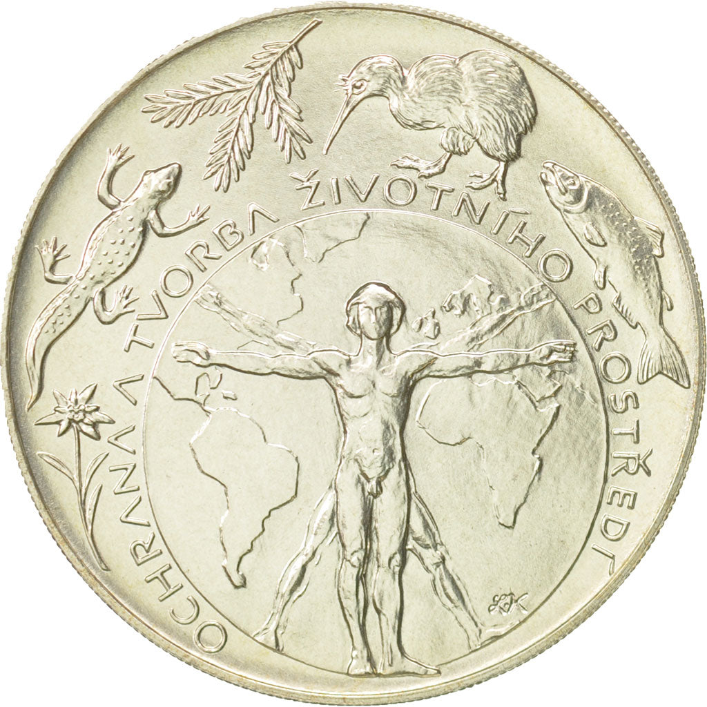 Czech Republic, 200 Korun, 1994, Jablonec nad Nisou, MS(65-70), Silver, KM:14