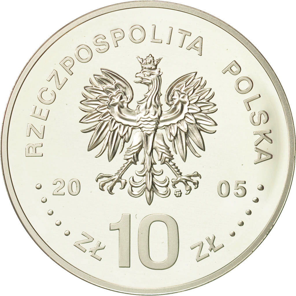 Coin, Poland, 10 Zlotych, 2005, Warsaw, MS(65-70), Silver