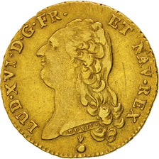 Coin, France, Louis XVI, Double louis d'or à la tête nue, 2 Louis D'or, 1788