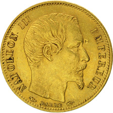France, Napoléon III, 5 Francs, 1854, Paris, TTB+, Or, KM:783, Gadoury 1000