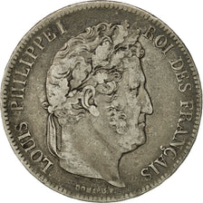 Francia, Louis-Philippe, 5 Francs, 1834, Bordeaux, BB, Argento, KM:749.7