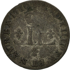 Coin, France, Louis XIV, XXX Deniers aux 2 L couronnés, 30 Deniers, 1710, Metz