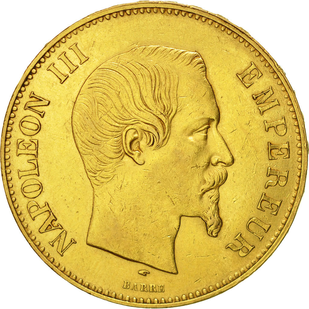France, Napoleon III, 100 Francs, 1857, Paris, EF(40-45), KM 786.1, Gadoury 1135