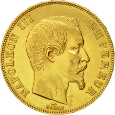 Coin, France, Napoleon III, Napoléon III, 50 Francs, 1859, Paris, AU(50-53)