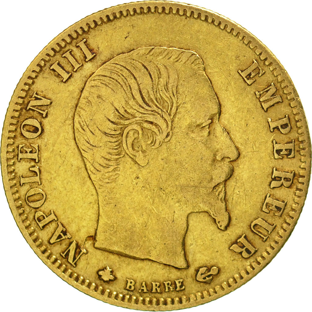 France, Napoleon III, 5 Francs, 1859, Strasbourg,VF(30-35),KM 787.2,Gadoury 1001