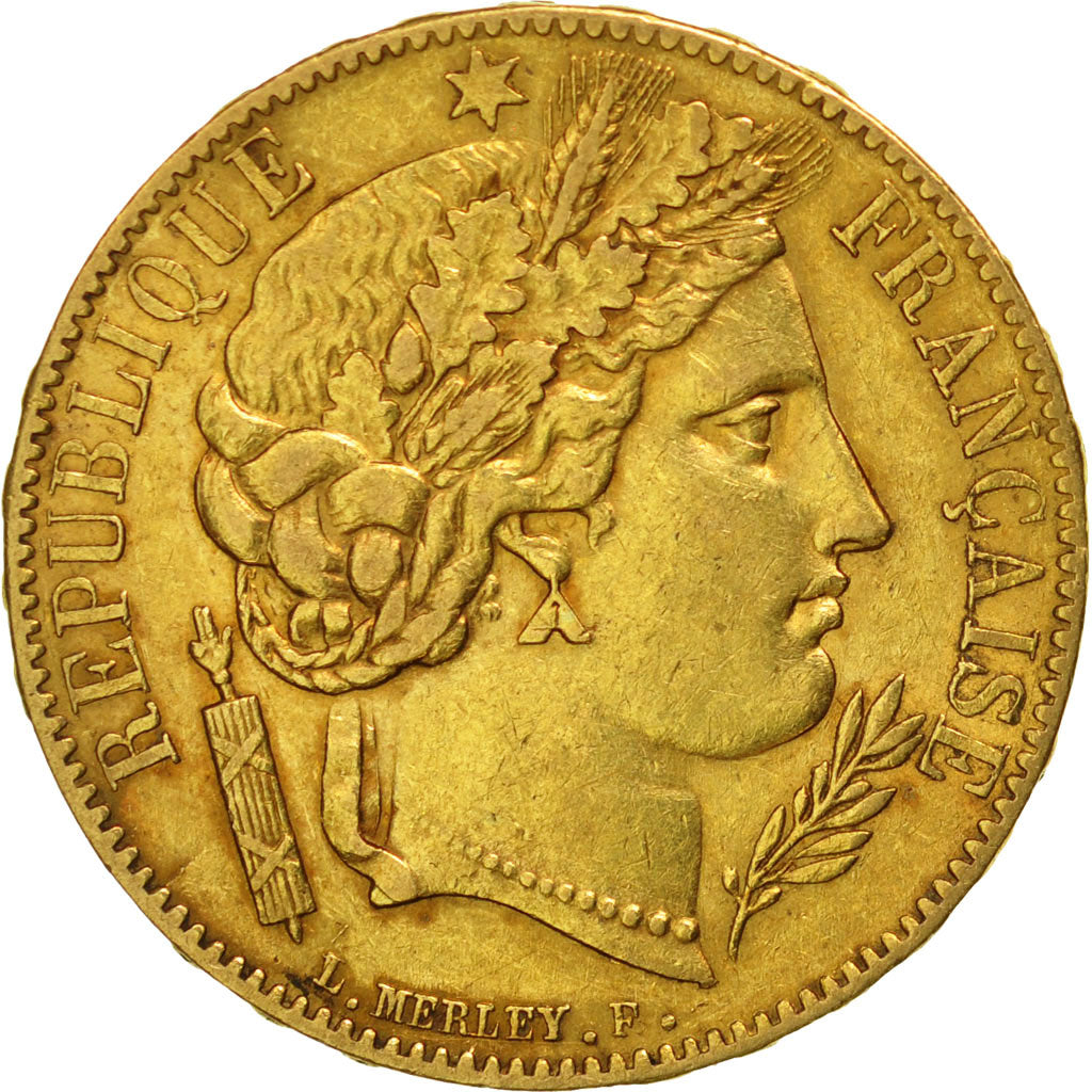 Francia, Cérès, 20 Francs, 1849, Paris, BB, Oro, KM:762, Gadoury:1059