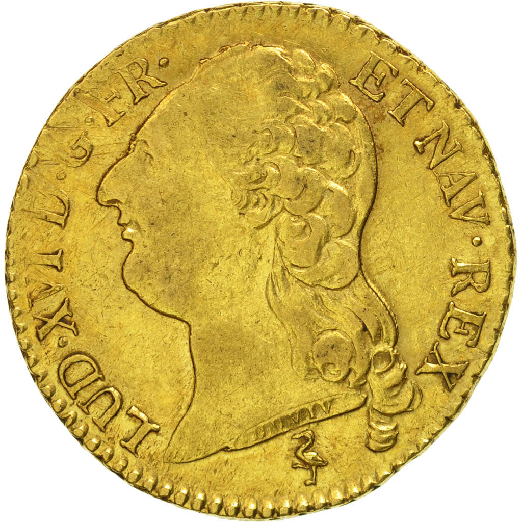 Monnaie, France, Louis XVI, Louis d'or à la tête nue, Louis d'Or, 1786, Paris